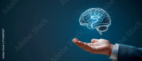 man and brain, creativity and headhunter