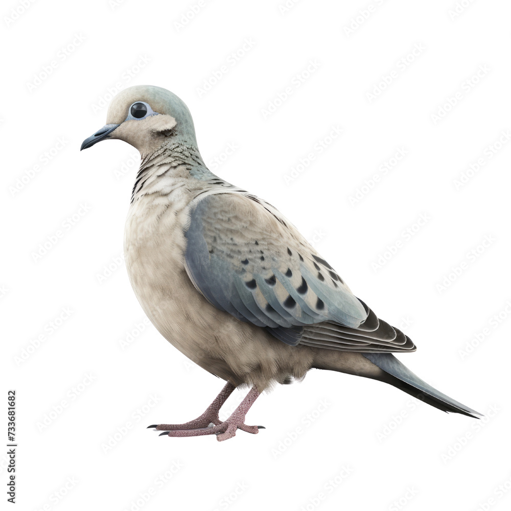 Mourning Dove PNG Cutout, Generative AI Mourning Dove PNG Cutout, Generative AI