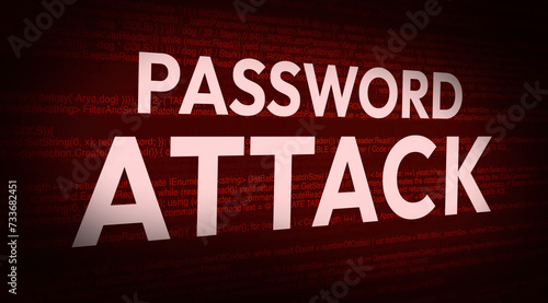 Password Attack red alarming design with white typography on it  abstract security breach concept wallpaper