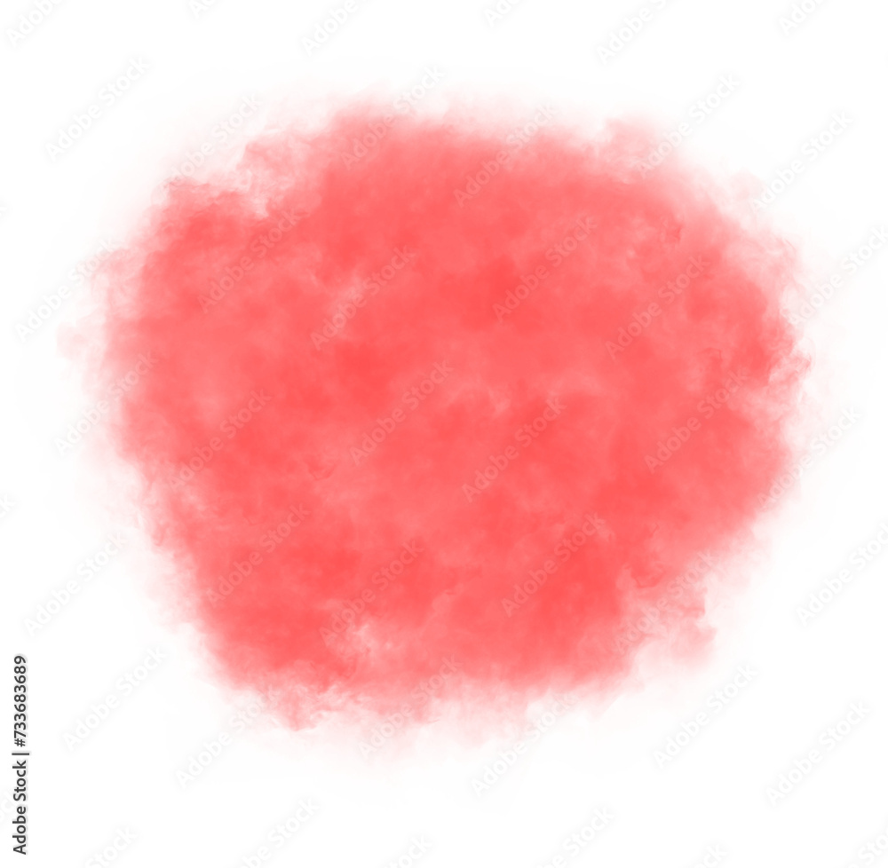 red fog decoration isolated transparent background
