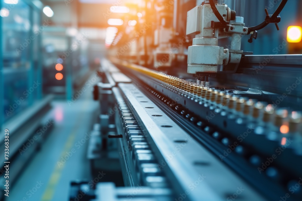 Advanced Technology In Modern Factory Enhances Manufacturing Efficiency Advanced Technology In Modern Factory Enhances Manufacturing Efficiency
