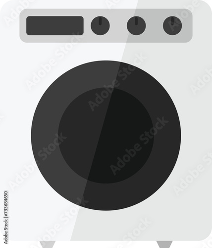 Washing machine illustration kitchen appliance