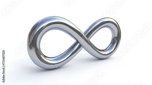 Infinity symbol on a white background.