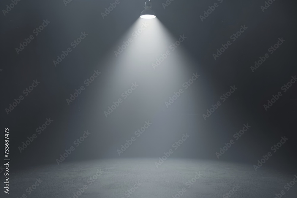 Minimalist Gray Studio Backdrop With Center Spotlight, Creating Vibrant Ambiance Minimalist Gray Studio Backdrop With Center Spotlight, Creating Vibrant Ambiance