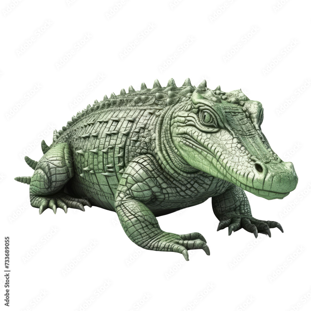 Fototapeta premium Alligator PNG Cutout, Generative AI