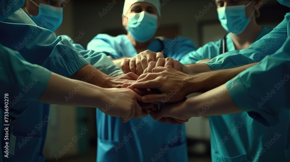 Doctors and nurses coordinate with each other before the patient's operation Doctors and nurses coordinate with each other before the patient's operation