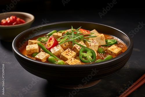 Authentic and delicious sundubu jjigae. south korean soft tofu stew to satisfy your cravings
