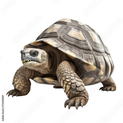 Galapagos Tortoise PNG Cutout, Generative AI