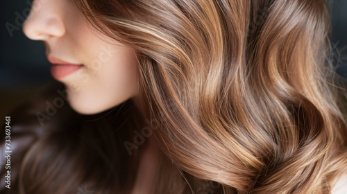 A close up of a brown hair