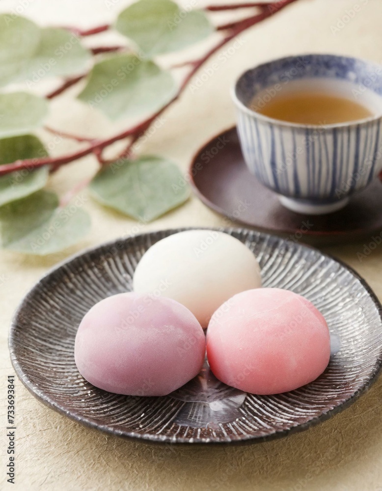 Japanese Mochi - Rice Cake or Mochigome Confectionary - Traditional Sweets from Japan - Presented in a Delightful and Tasteful Way Japanese Mochi - Rice Cake or Mochigome Confectionary - Traditional Sweets from Japan - Presented in a Delightful and Tasteful Way