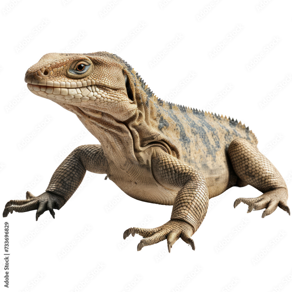 Obraz premium Monitor Lizard PNG Cutout, Generative AI