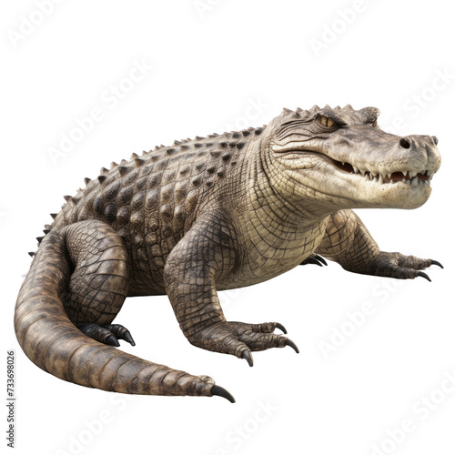 Nile Crocodile PNG Cutout  Generative AI