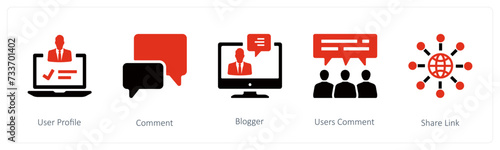 user profile, comment and blogger