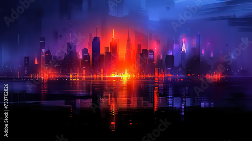 Digital Painting Wonders  Cyberpunk Cityscapes Explored