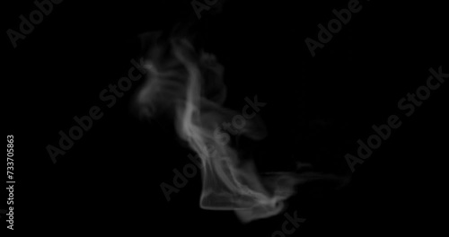 smoke or steam for hot food or high temperature effects