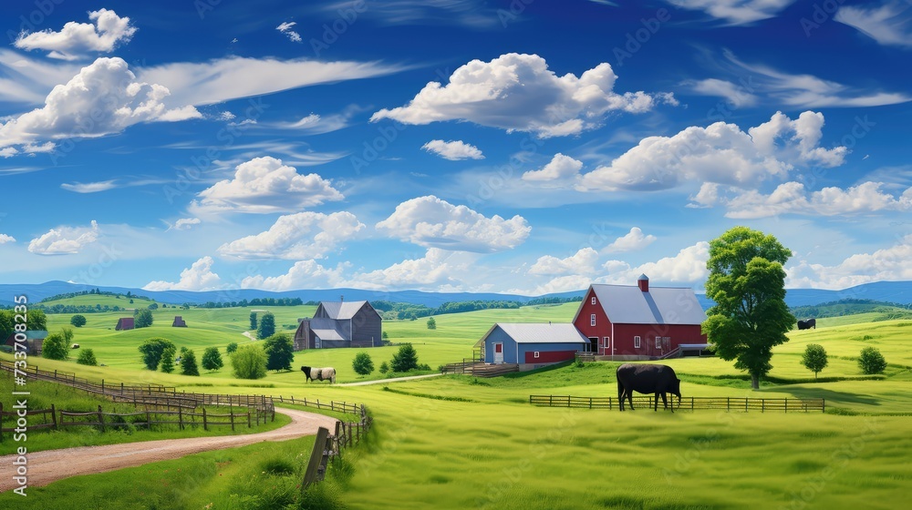 Obraz premium crops countryside farm