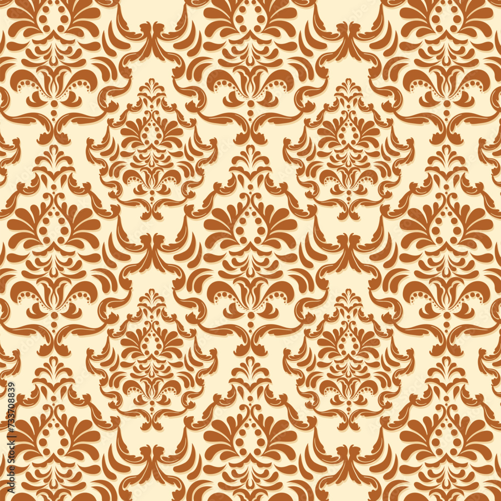 Background design with damask vector pattern Background design with damask vector pattern