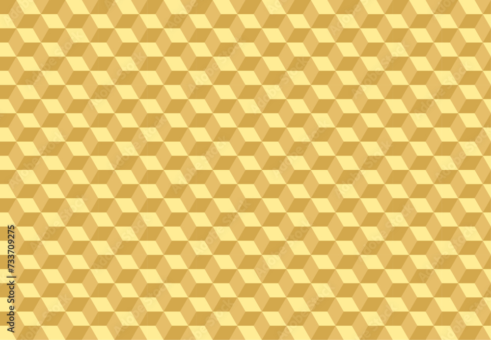 Seamless pattern with golden cubes. Vector illustration Seamless pattern with golden cubes. Vector illustration