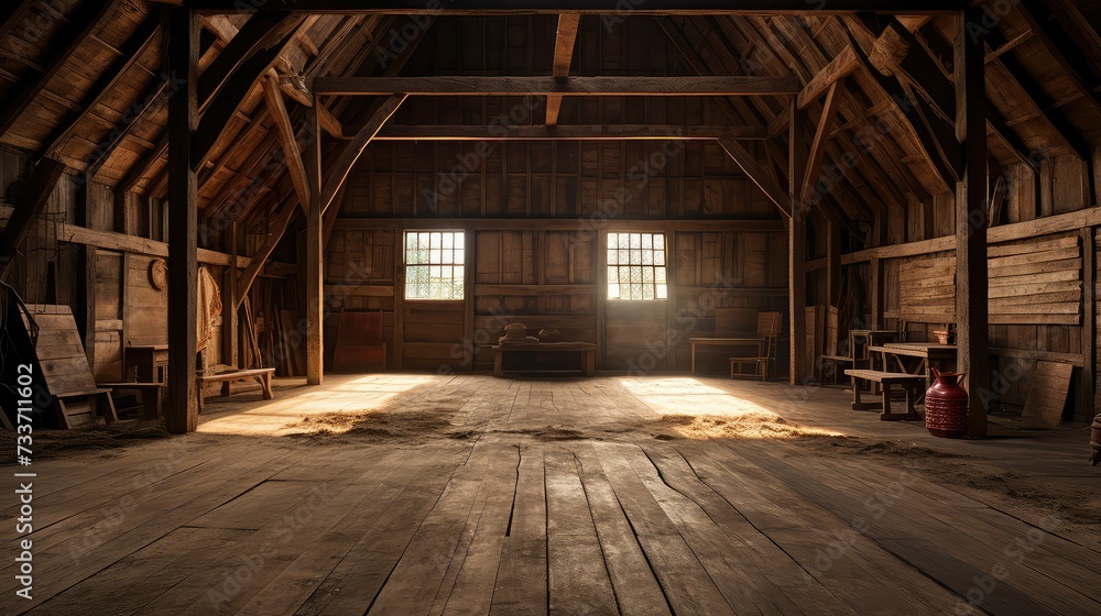 farmhouse barn room