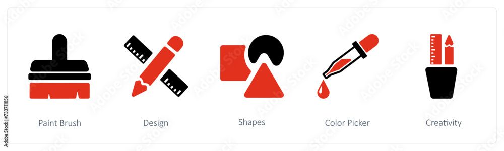 Paint Brush, Shapes, Color Picker Paint Brush, Shapes, Color Picker