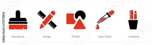 Paint Brush, Shapes, Color Picker