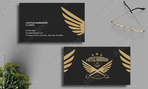 Business card design template