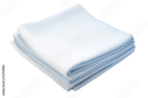 Microfiber Cleaning Cloth Isolated On Transparent Background