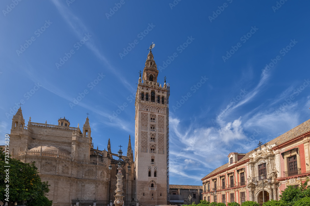 Seville Cathedral And Archbishop Palace In Spain