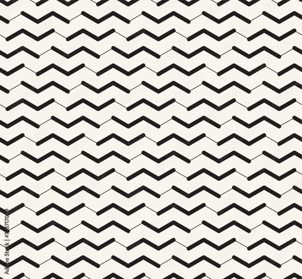 Vector seamless pattern with linear zigzag. Modern geometric texture. Repeating abstract background. Zigzag grid with thin linear grid. Vector seamless pattern with linear zigzag. Modern geometric texture. Repeating abstract background. Zigzag grid with thin linear grid.
