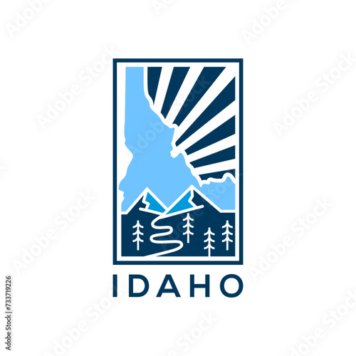idaho logo design vector illustration
