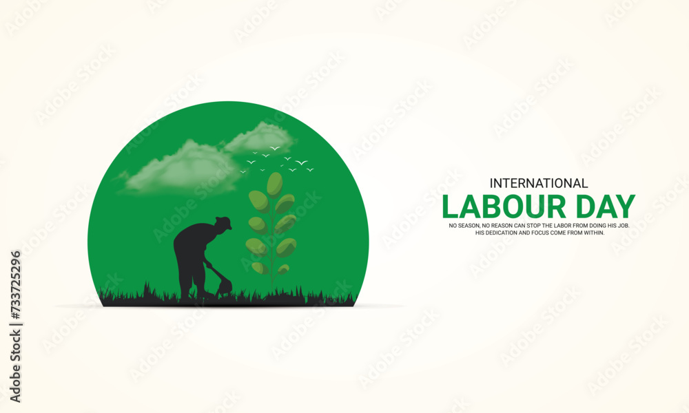International Labor Day. Labour day. May 1st labour day. 3D illustration International Labor Day. Labour day. May 1st labour day. 3D illustration
