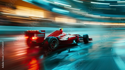 Formula 1 Car Long Exposure