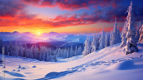 Colorful winter landscape © Rimsha