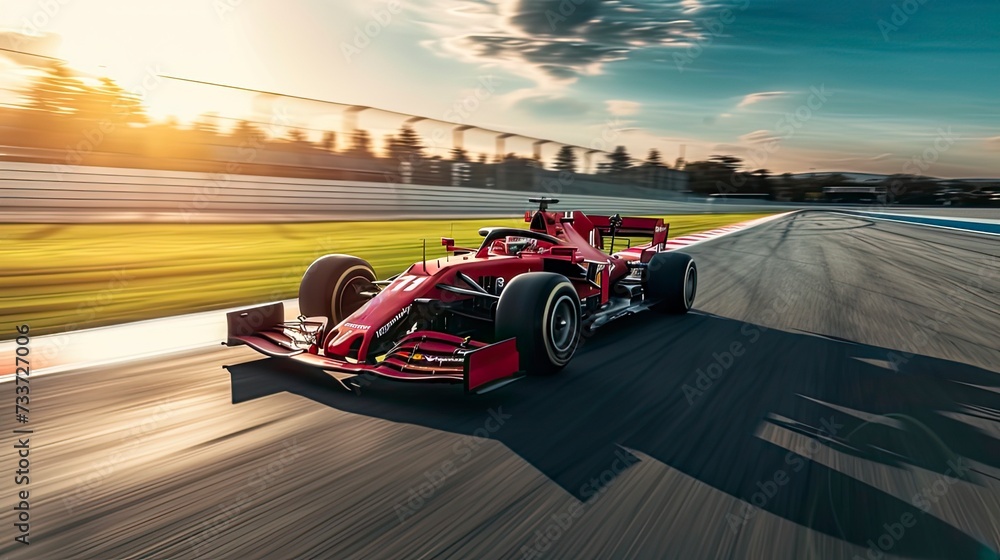 Formula 1 Car Long Exposure