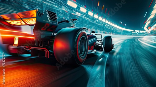Formula 1 Car Long Exposure photo