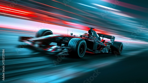 Formula 1 Car Long Exposure © emir