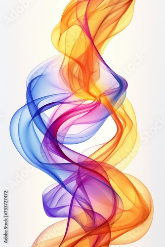 Vibrant Flow Abstract Waves of Color in Dynamic Motion