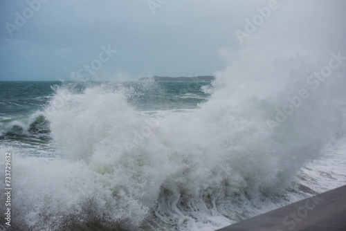 Grandes marées à Saint-Malo - vagues de submersion