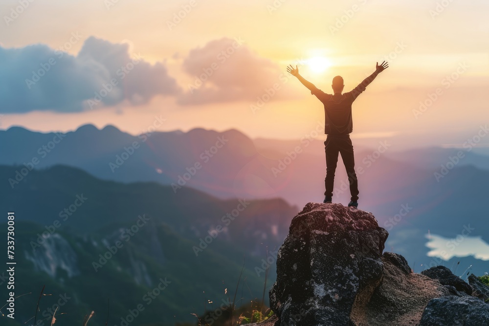 Business growth diagram progressing towards success Business growth diagram progressing towards success