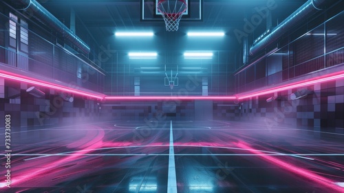Empty basketball court © Elvin