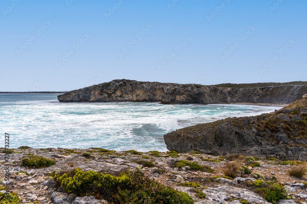 Rugged coastline of Kangaroo Island at Little Sahara