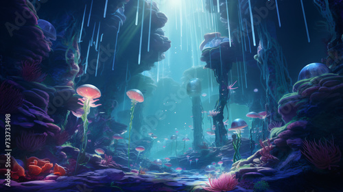 Fantasy underwater world