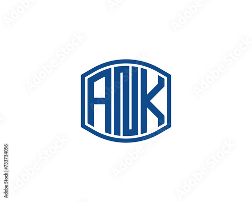 ANK Logo design vector template