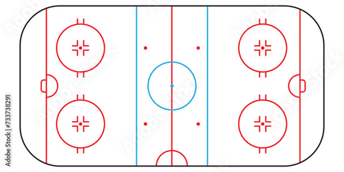 Hockey rink field, team sport