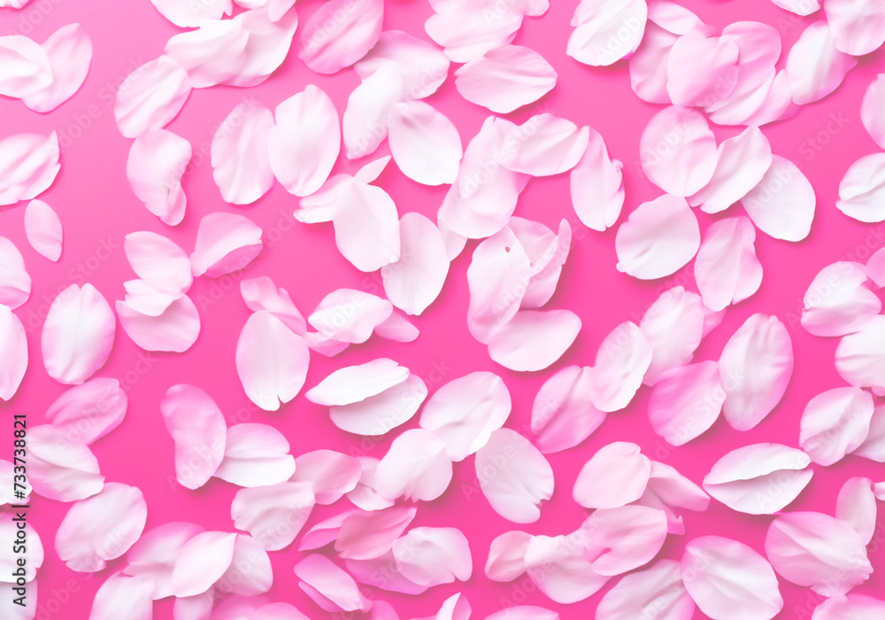 桜の花びらが舞う女性的な背景　和風素材
