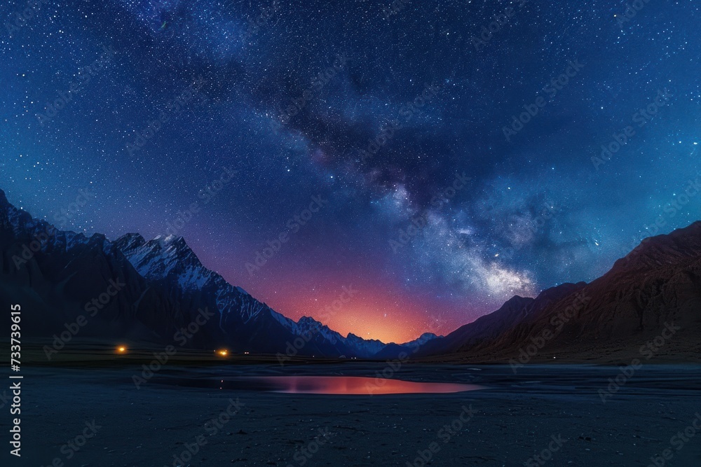 Milkyway in the mountains of Hindukush,