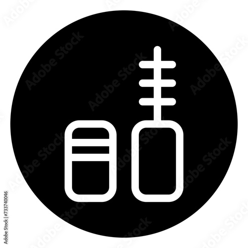 mascara glyph icon