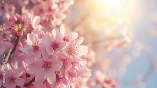 Close-Up of Pink Flowers on a Tree © cac_tus