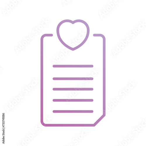 love letter icon with white background vector stock illustration