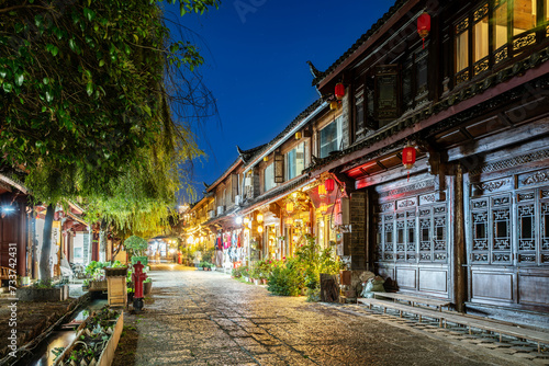 The Old Town of Lijiang is a UNESCO World Heritage Site and a famous tourist destination in Asia. Yunnan, China. © gui yong nian
